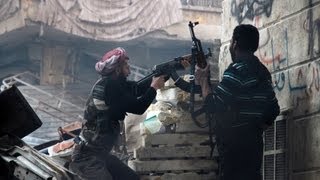 FSA Rebels Taking Hits From The Syrian Army [upl. by Scrope]