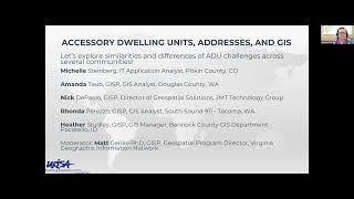 URISA Webinar Accessory Dwelling Units Addresses and GIS 9132023 [upl. by Enelie]