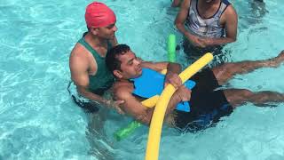 Aquatic therapy session for traumatic brain injury Rehabilitation  Dr Ravi [upl. by Joellen]