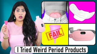 I Tried New Period 🩸 Products  Only For Girls 🤫  Anishka Khantwaal [upl. by Tray]