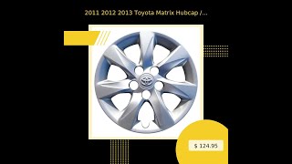 2011 2012 2013 Toyota Matrix Hubcap  Wheel Cover 16quot 61160 [upl. by Eldridge]