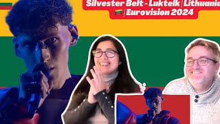 Silvester Belt  Luktelk  Lithuania 🇱🇹  Eurovision 2024  🇩🇰REACTION [upl. by Noyrb907]