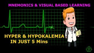 HYPERKALEMIA amp HYPOKALEMIA MADE EASY WITH MNEMONICS amp VISUALS in 5 mins [upl. by Noryv444]