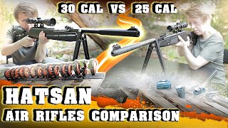 HATSAN Mod 130S Vortex 30 Cal VS Edge Vortex Combo 25 Cal  AIR RIFLES REVIEW  TARGET TEST [upl. by Watters]