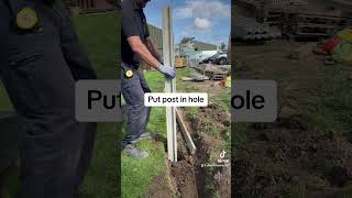 How to erect panel fencing using concrete slotted posts [upl. by Rocco]