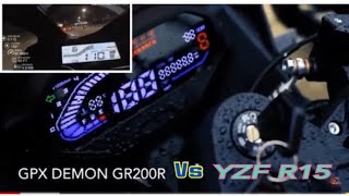 Ep43 TOP SPEED 🔥GPX GR200R VS YZF R15 ใครเร็วแรงกว่างด ดราม่า [upl. by Zel374]