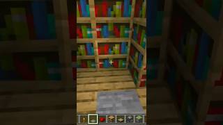 Hidden Bookshelf Door Minecraft ✅️ [upl. by Marillin]