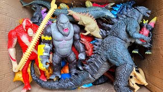 All Kaiju Monster Toys Godzilla Mechagodzilla Mosasaurus Dragon TRex Megalodon [upl. by Teresa]