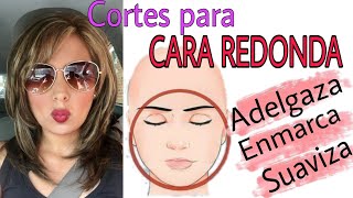 Adelgaza tu Rostro al Instante😱 CORTES DE CABELLO para CARAS REDONDAS El sercreto [upl. by Ehgit]