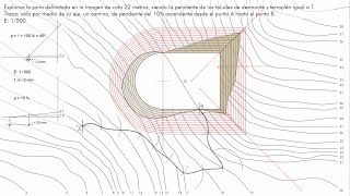 Explanaciones de Terrenos  Plataforma Horizontal y Camino con Pendiente Dada  Desmonte y Terraplén [upl. by Hacissej]