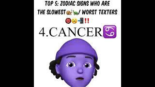 ZODIAC SIGNS WHO ARE THE WORST TEXTERS [upl. by Regan783]