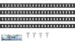 VEVOR E Track Tie Down Rail Kit 5 Steel Rails 4 Pack Review [upl. by Mraz]