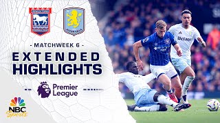 Ipswich Town v Aston Villa  PREMIER LEAGUE HIGHLIGHTS  9292024  NBC Sports [upl. by Ardy]