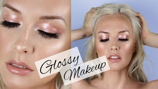 GLOSSY EYES RUNAWAY MAKEUP TUTORIAL  LASHES LOVE amp LEATHER [upl. by Lorien336]