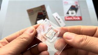 SanDisk Ultra 32 GB microSDHC unboxing [upl. by Rosenbaum]