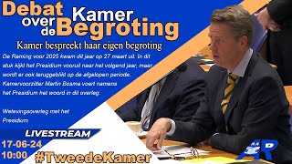 Terugkijken Kamer bespreekt eigen begroting met Martin Bosma  Tweede Kamer [upl. by Orabel970]