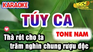 Karaoke TÚY CA Tone Nam Nhạc Sống v2  Karaoke Organ 9669 [upl. by Neivad]