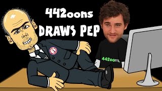 ✏️442oons Draws Pep  timelapse✏️ Football Cartoon [upl. by Kellyann460]