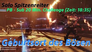 Solo Spitzenreiter  GdB unter 20 Min Challenge Destiny 2 Titan [upl. by Ahsitak929]