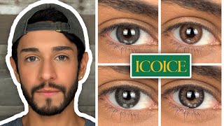 New ICOICE Contact Lenses Review  Affordable amp Natural [upl. by Hakon653]