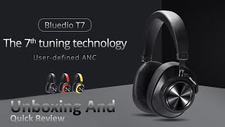 Bluedio T7 Wireless Headset Unboxing and Quick Review [upl. by Valentino860]