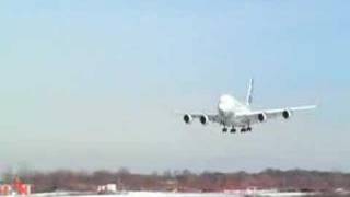 Airbus A380 Landing at JFK Airport [upl. by Urdna]