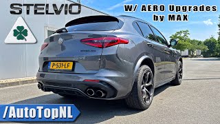 ALFA ROMEO Stelvio Quadrifoglio REVIEW on AUTOBAHN NO SPEED LIMIT by AutoTopNL [upl. by Bashuk140]