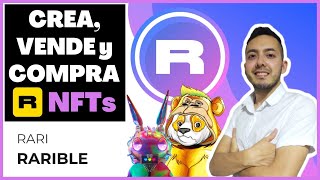 🗽RARIBLE 👉 CREA  VENDE Y COMPRA NFTs 💰 genera DINERO con ARTE DIGITAL [upl. by Louie]