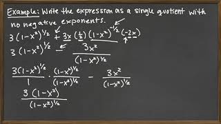 Manipulating Expressions from Calculus  Example 3 [upl. by Toffey138]