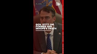 Gov Stitt on former US Senator Inhofes death [upl. by Acinej970]