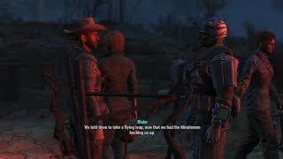 Blake Abernathy warns me about an incoming Raider attack fallout fallout4 bethesda [upl. by Norrat]