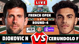 🔴LIVE Djokovic N vs Cerundolo F • French Open 2024 round4 rolandgarros wta atp aotennis2 [upl. by Sidnak]