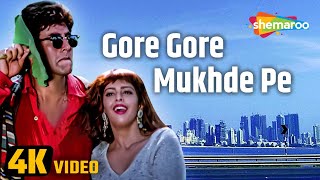 Gore Gore Mukhde Pe  4K Song  Suhaag 1994  Akshay Kumar Nagma  Alka Yagnik Hit Songs [upl. by Morrill]