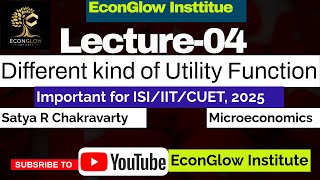 Lecture 04 Ordinal Utility  Indifference Curve Utility Function  MA Economics Entrance 2025 [upl. by Madelle]