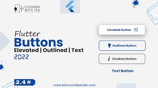 25  How to create and design buttons in Flutter  Flutter Crash Course 2023 [upl. by Ynagoham]