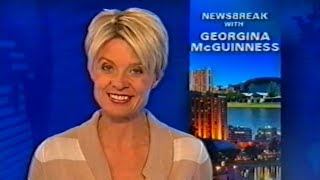 9 News Adelaide update with Georgina McGuinness  Classic Australian TV Ads  Rusty VHS [upl. by Goulder696]