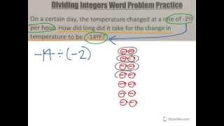 Multiplying and Dividing Integers Word Problems [upl. by Melia]