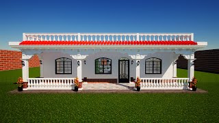 ✅Diseño de Casa con 3 arcos  Como construir una casa estilo guatemalteco  Diseño de Casa 12 x 14M [upl. by Airretnahs]