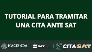 ¿Cómo tramitar una cita ante SAT [upl. by Androw]