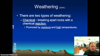 Weathering Erosion and Deposition Notes Video [upl. by Eriha]