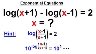 PreCalculus  Logarithmic amp Exponential Functions 5 of 20 x for logx35 and lnx23 [upl. by Ehcsrop]