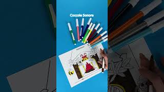 🖍 Colora il camino della Befana  Coccole Sonore shorts [upl. by Eelatan]