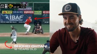 Hitting against 18 year old SHOHEI OHTANI [upl. by Aicena386]