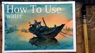 Watercolor PaintingWatercolor Tutorialwatercolor Demonstration [upl. by Alvina762]