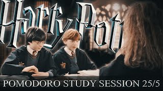 Hogwarts Library 📚 POMODORO Study Session 255  Harry Potter Ambience 📚 Focus Relax amp Study [upl. by Ewolram62]