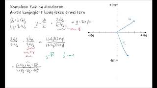Komplexe Division durch konjugiert komplex erweitern [upl. by Tala]