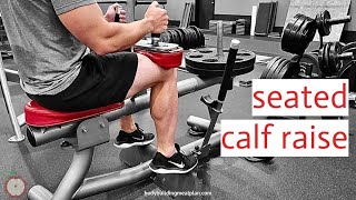 Seated Calf Raise With A Machine [upl. by Aneleh]