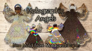 659 DEEN Weihnachtsengel mit Holoeffekt ✨️ NEW MOLD ✨️ Resin ✨️ [upl. by Atinad]