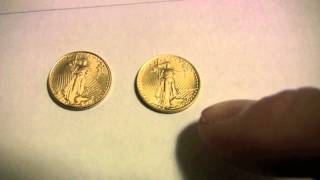 Bullion Bug  5 American Eagle Gold Coins  Roman numerals versus regular [upl. by Karlen913]