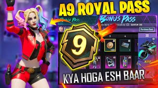 A9 ROYAL PASS1 TO 100 RP REWARDS  ACE 9 ROYAL PASS LEAKS  A9 ROYAL PASS PUBG MOBILEBGMI [upl. by Macri]